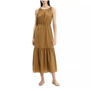 Theory Sleeeveless Gatherered Tierd Dress S